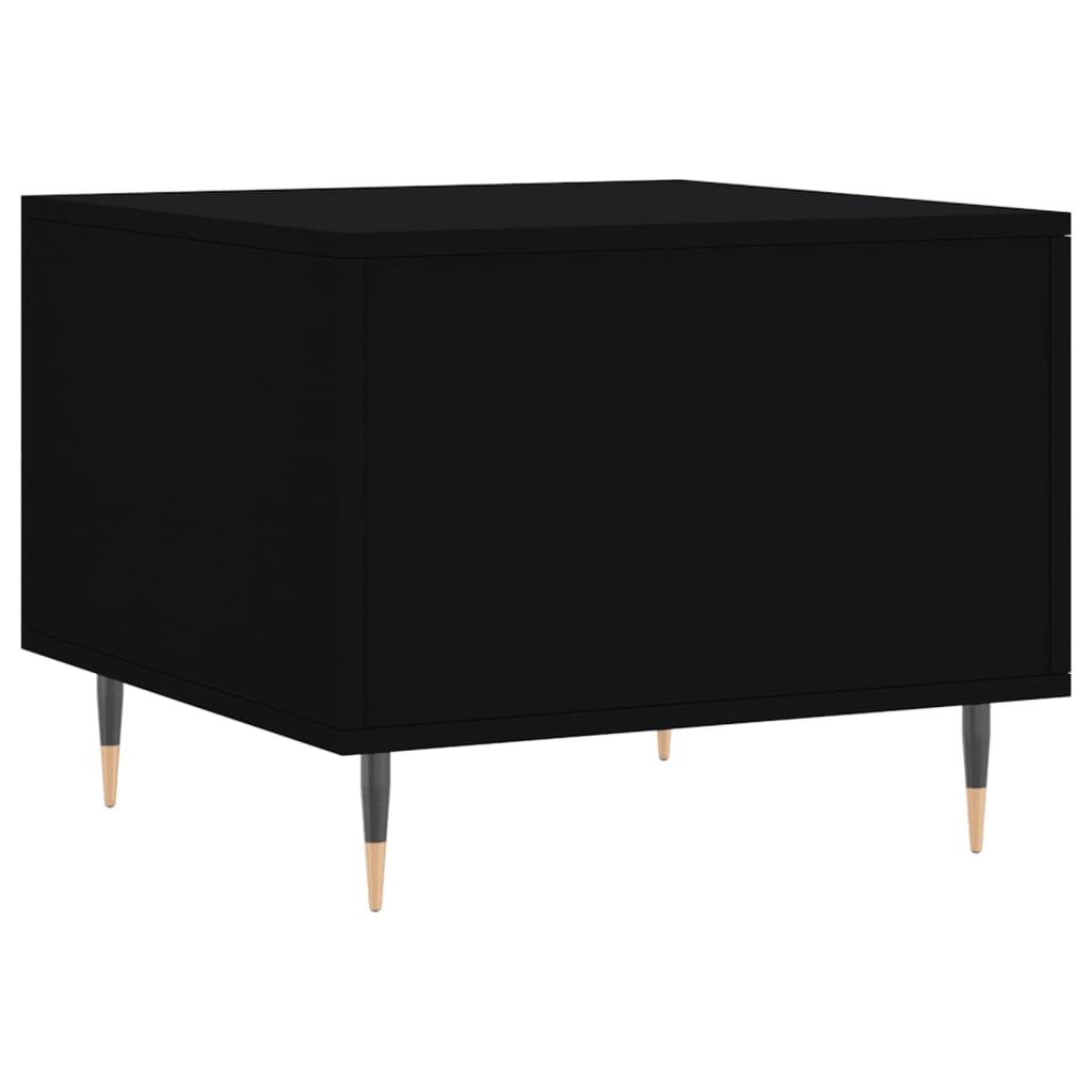 Salongbord svart 50x50x40 cm konstruert tre