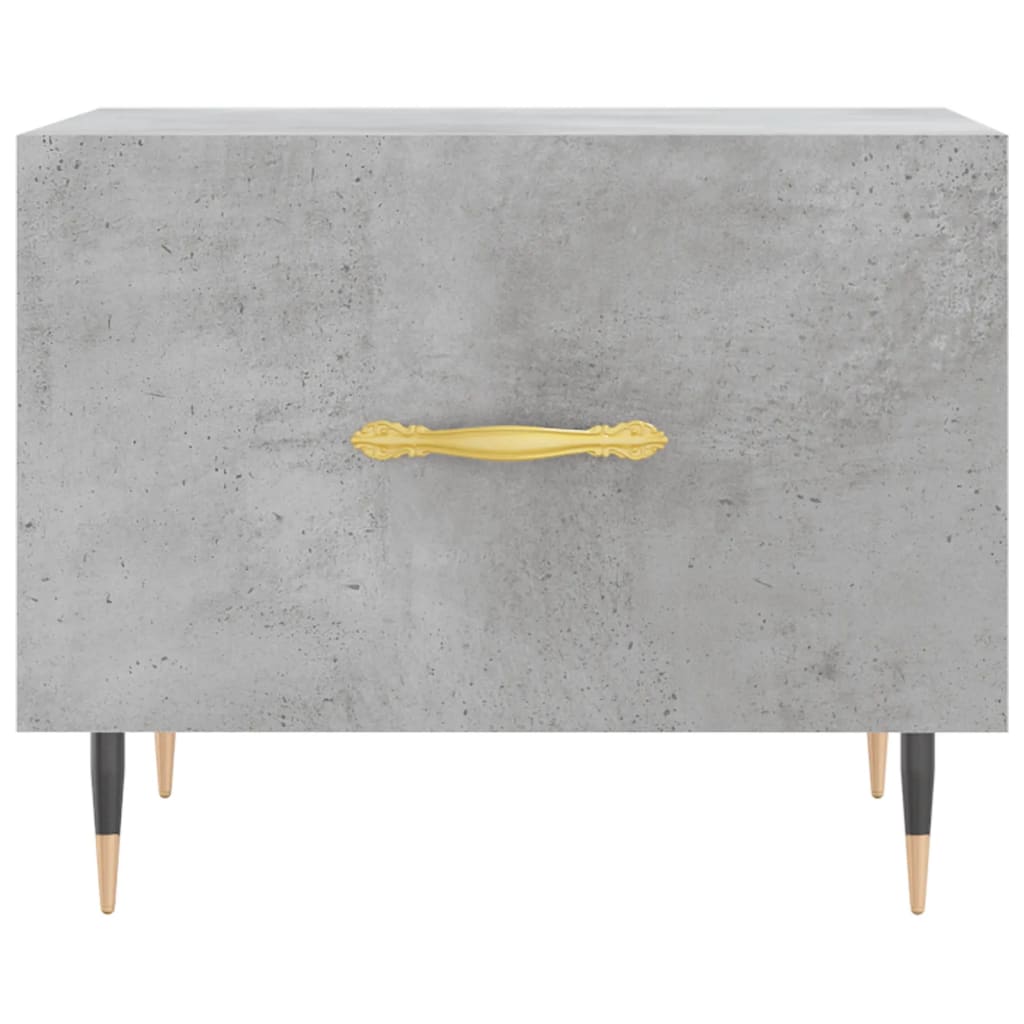 Salongbord betonggrå 50x50x40 cm konstruert tre