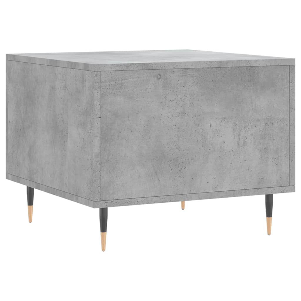 Salongbord betonggrå 50x50x40 cm konstruert tre