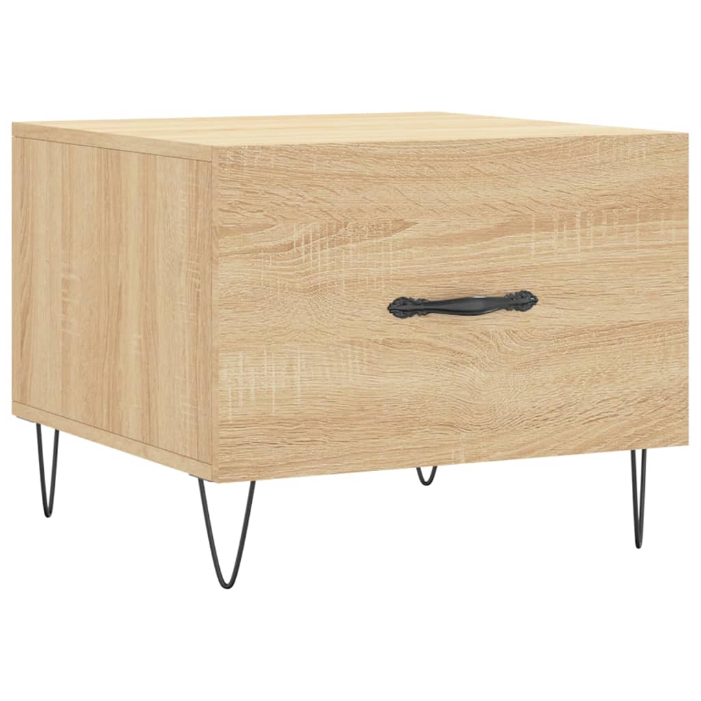 Salongbord sonoma eik 50x50x40 cm konstruert tre