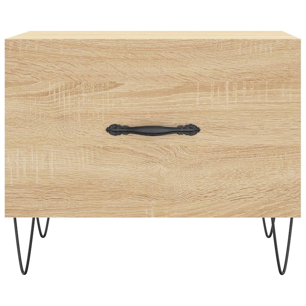 Salongbord sonoma eik 50x50x40 cm konstruert tre