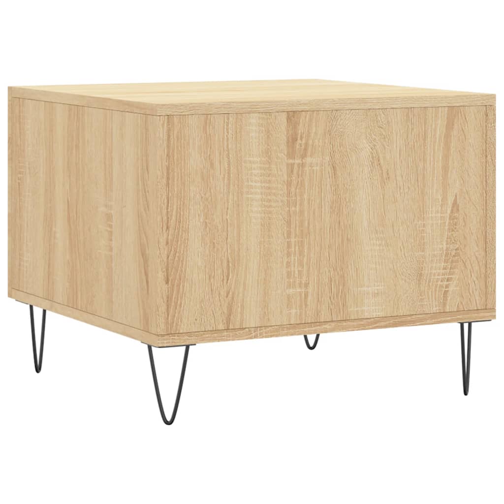 Salongbord sonoma eik 50x50x40 cm konstruert tre