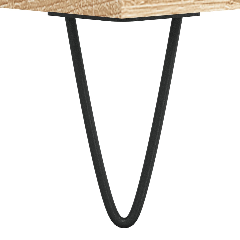 Salongbord sonoma eik 50x50x40 cm konstruert tre