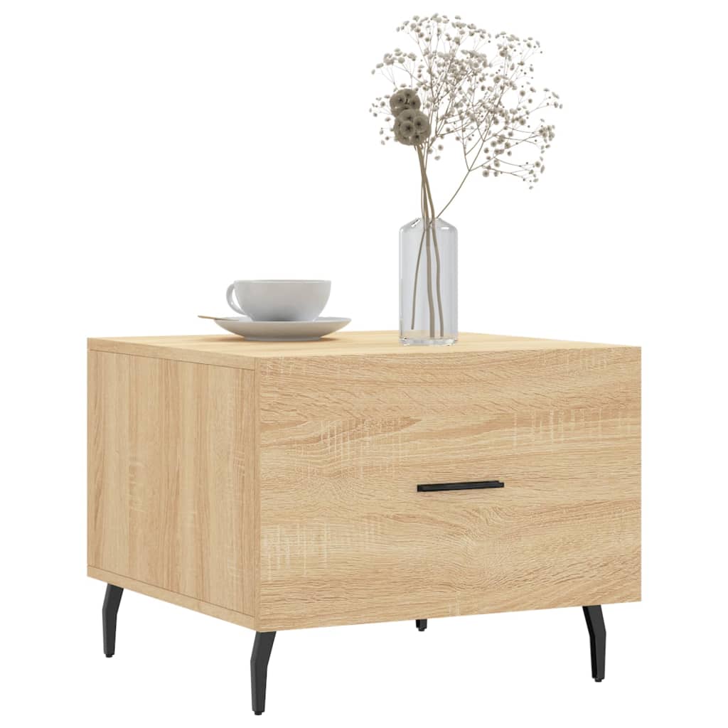 Salongbord sonoma eik 50x50x40 cm konstruert tre