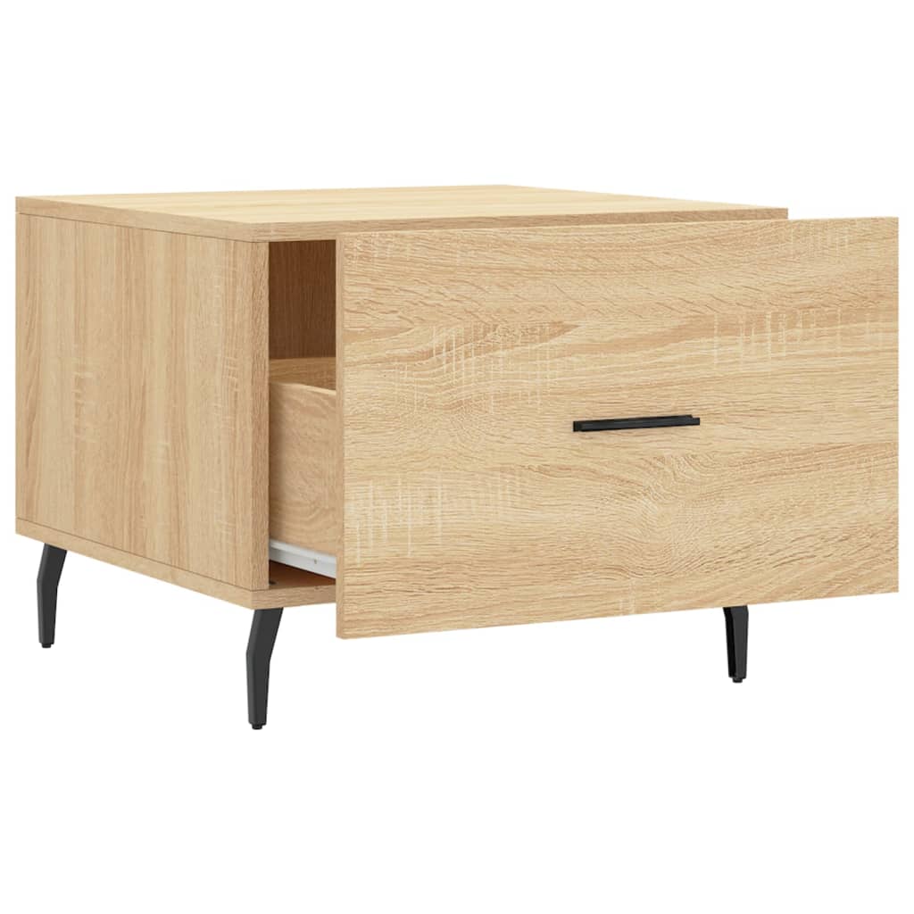 Salongbord sonoma eik 50x50x40 cm konstruert tre