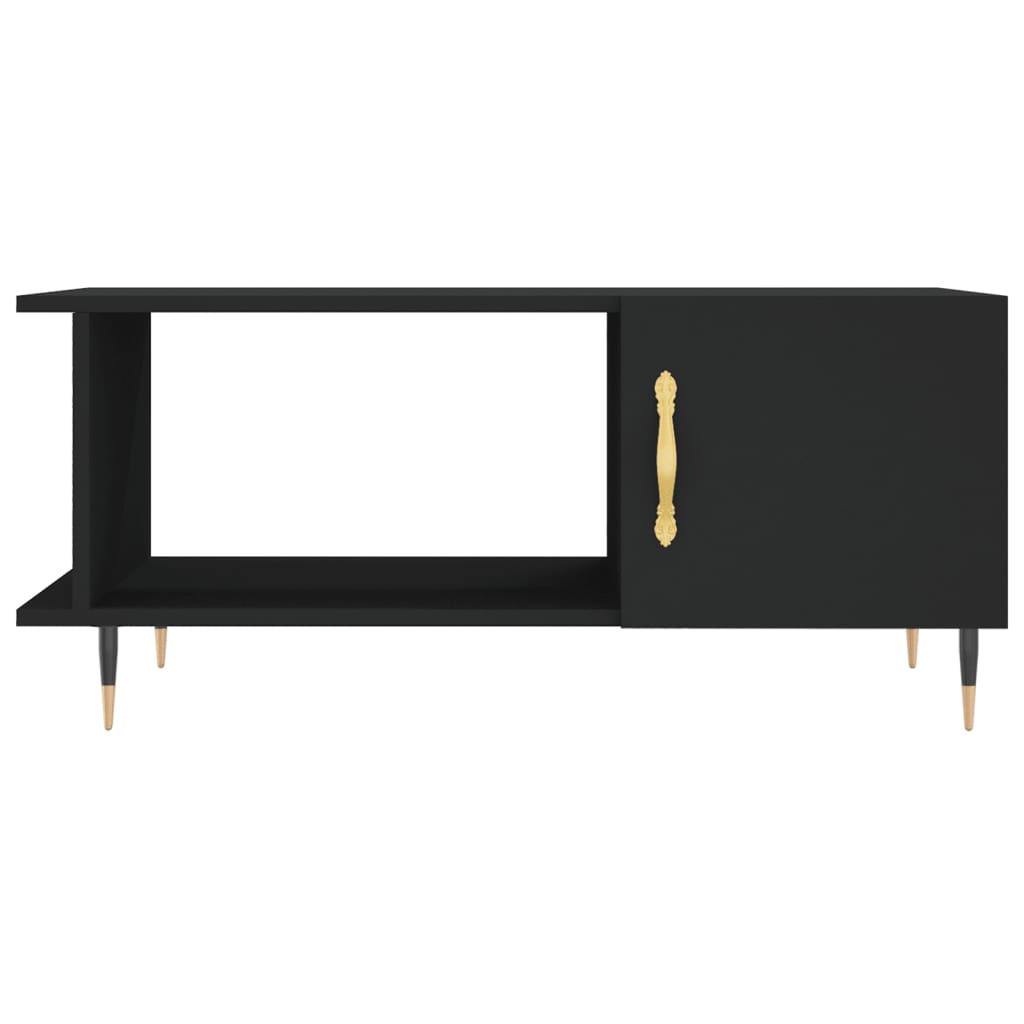 Salongbord svart 90x50x40 cm konstruert tre