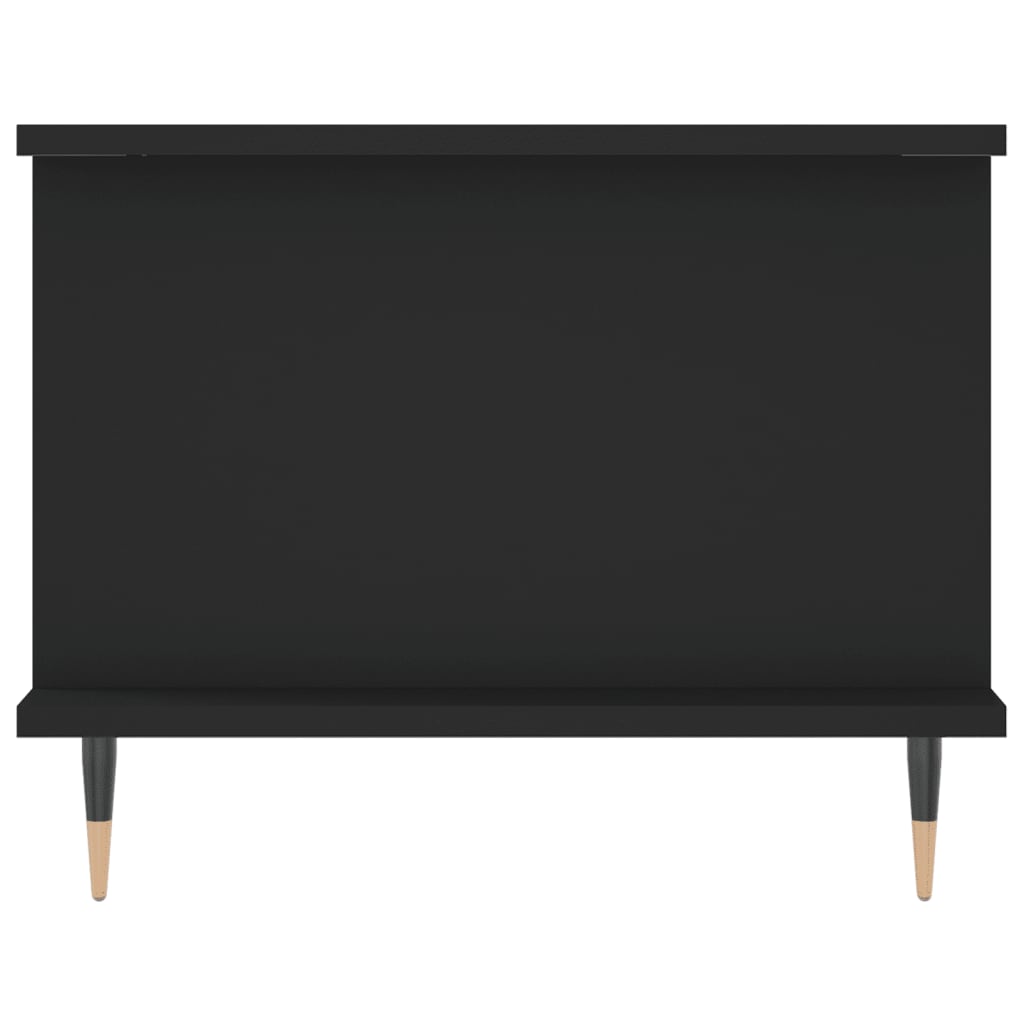 Salongbord svart 90x50x40 cm konstruert tre