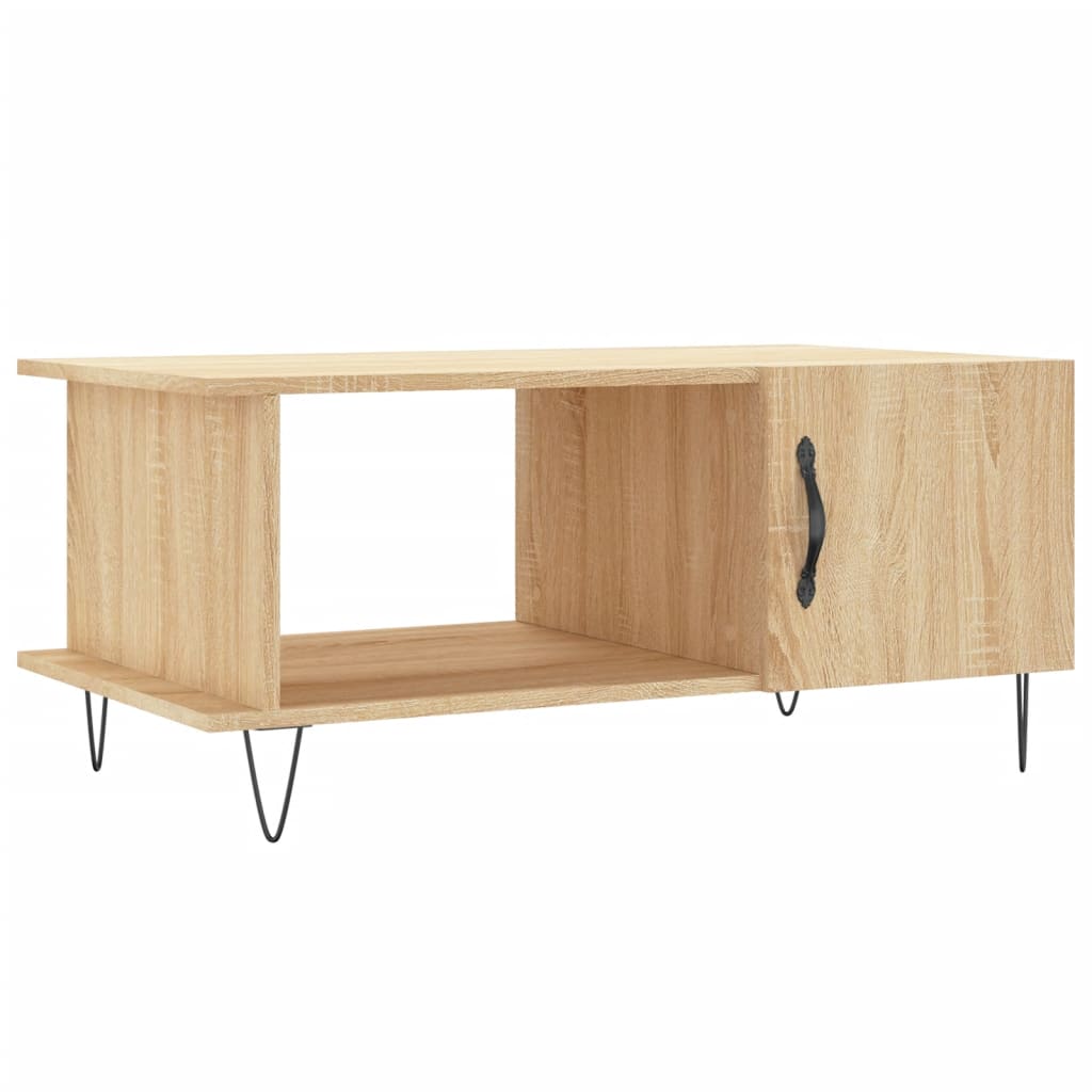 Salongbord sonoma eik 90x50x40 cm konstruert tre