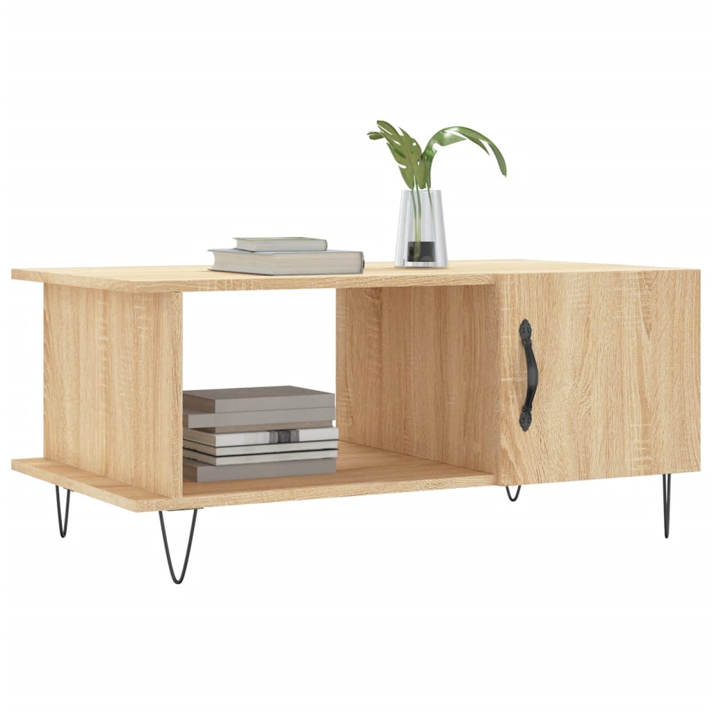 Salongbord sonoma eik 90x50x40 cm konstruert tre