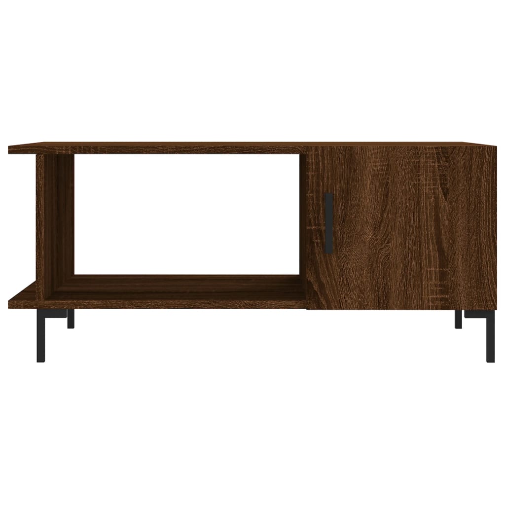 Salongbord brun eik 90x50x40 cm konstruert tre
