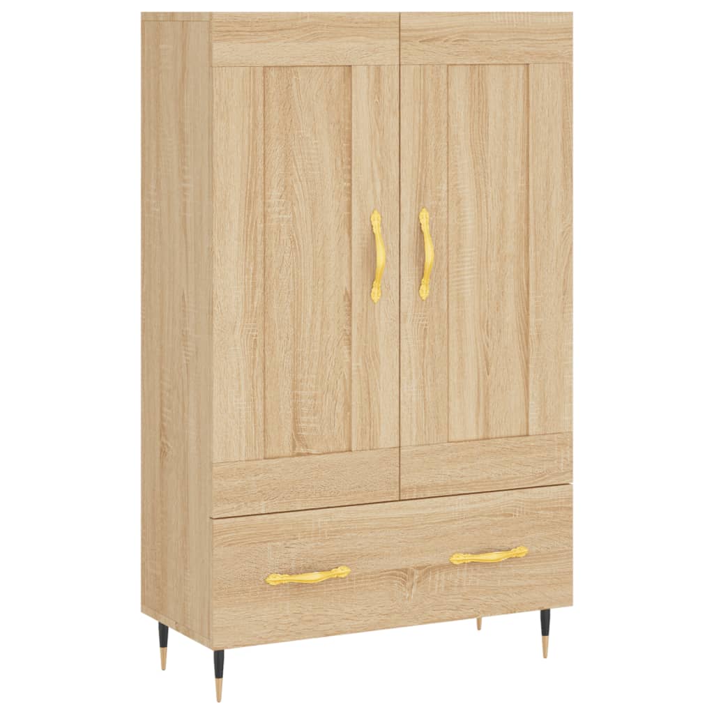 Highboard sonoma eik 69,5x31x115 cm konstruert tre