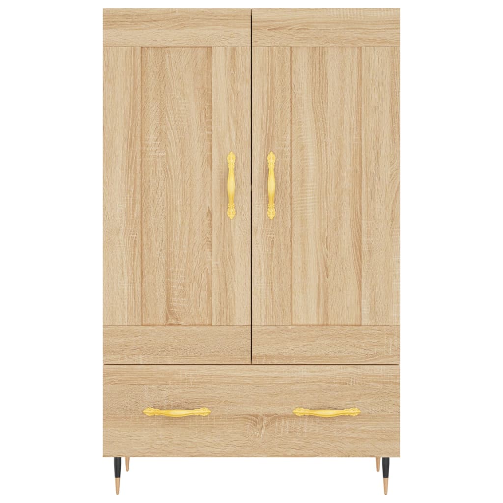Highboard sonoma eik 69,5x31x115 cm konstruert tre