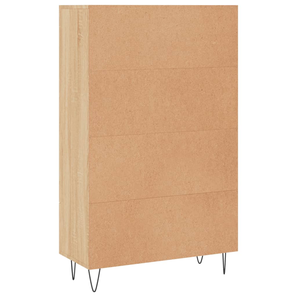 Highboard sonoma eik 69,5x31x115 cm konstruert tre