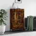 Highboard røkt eik 69,5x31x115 cm konstruert tre vidaXL