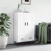 Highboard hvit 69,5x31x115 cm konstruert tre