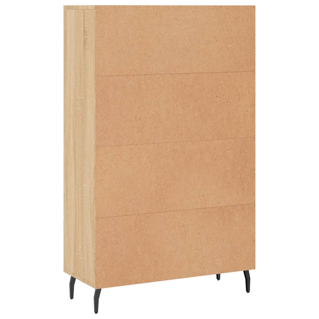 Highboard sonoma eik 69,5x31x115 cm konstruert tre