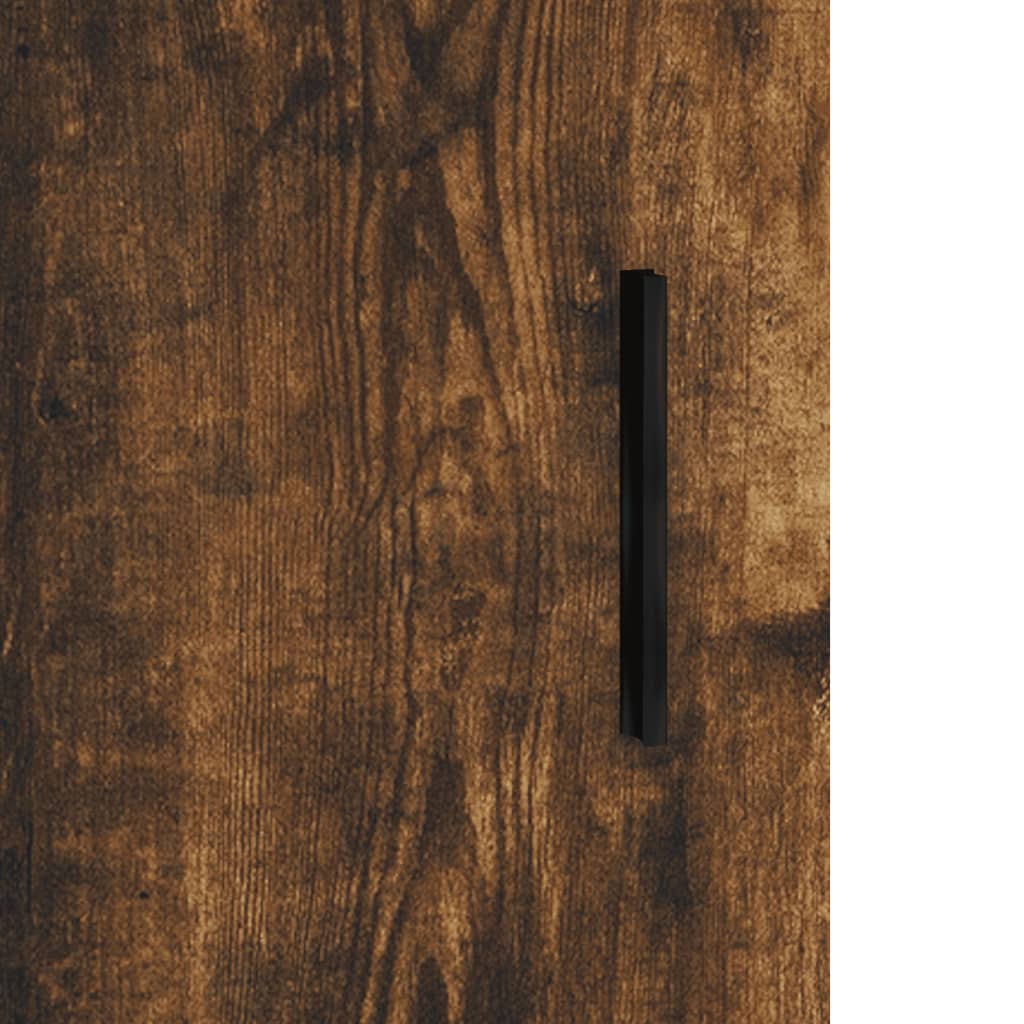 Highboard røkt eik 69,5x31x115 cm konstruert tre
