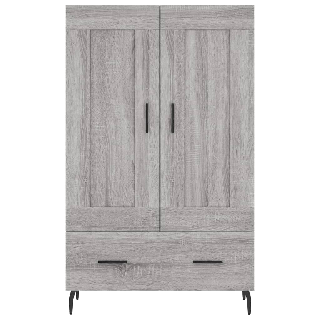 Highboard grå sonoma 69,5x31x115 cm konstruert tre