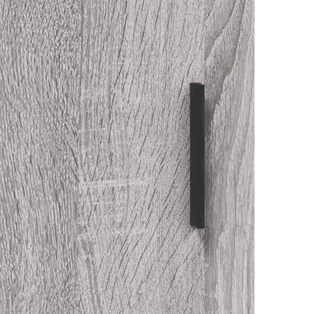 Highboard grå sonoma 69,5x31x115 cm konstruert tre