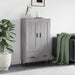 Highboard grå sonoma 69,5x31x115 cm konstruert tre