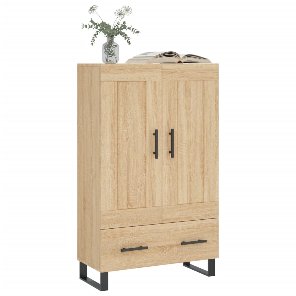 Highboard sonoma eik 69,5x31x115 cm konstruert tre