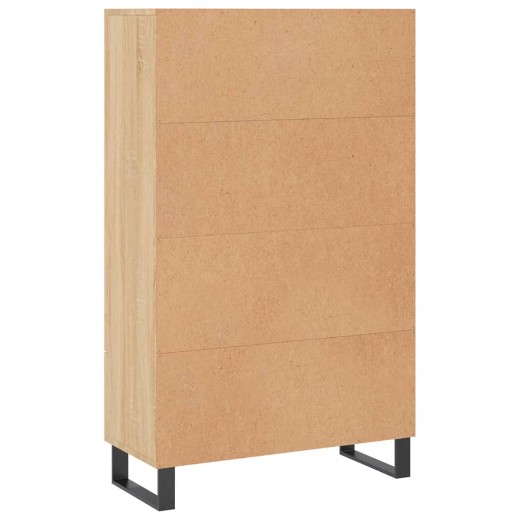 Highboard sonoma eik 69,5x31x115 cm konstruert tre