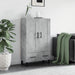 Highboard betonggrå 69,5x31x115 cm konstruert tre