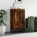 Highboard røkt eik 69,5x31x115 cm konstruert tre