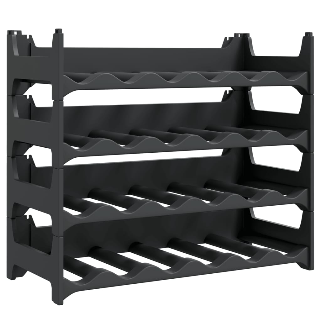 Vinstativ for 24 flasker PP stablebar vidaXL