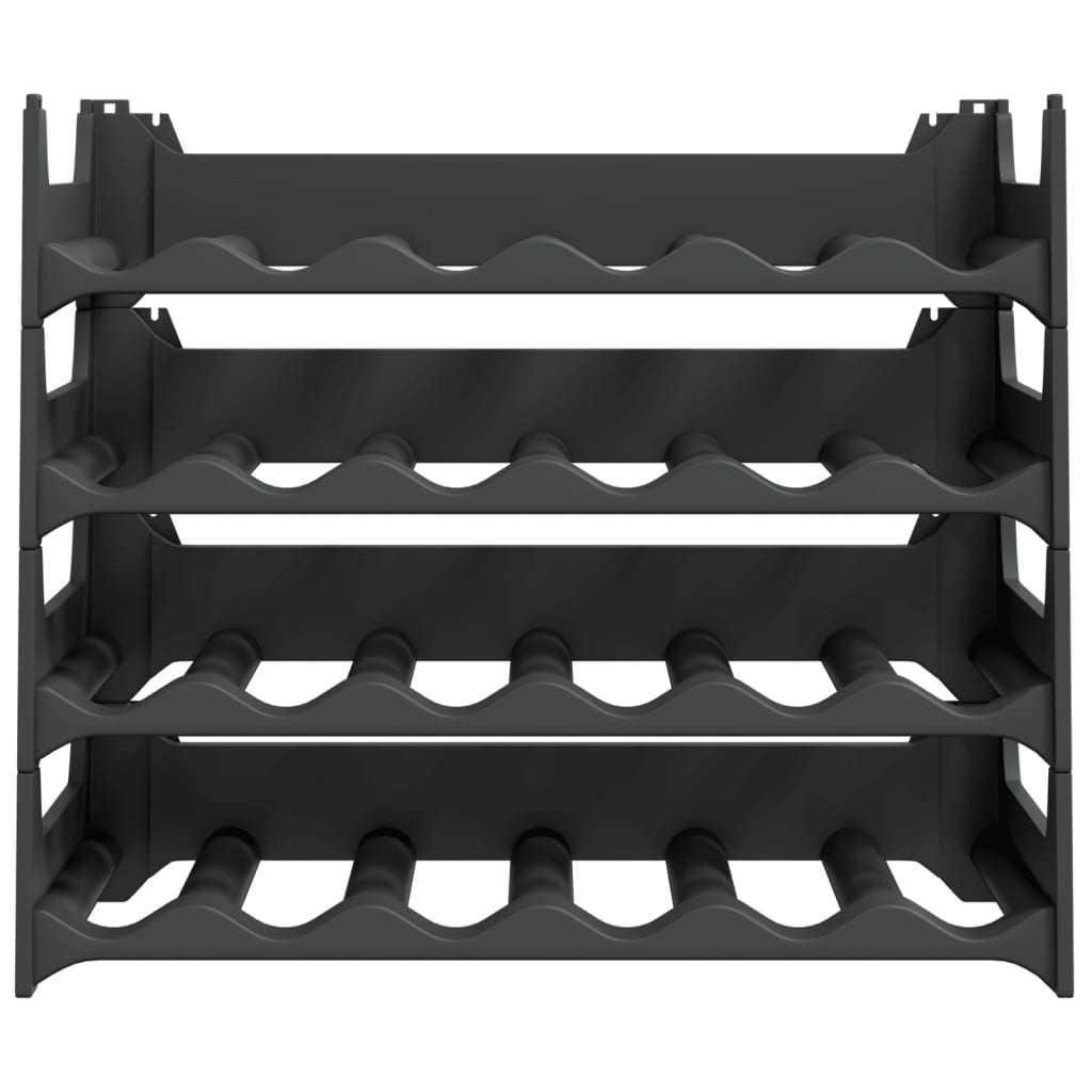 Vinstativ for 24 flasker PP stablebar vidaXL