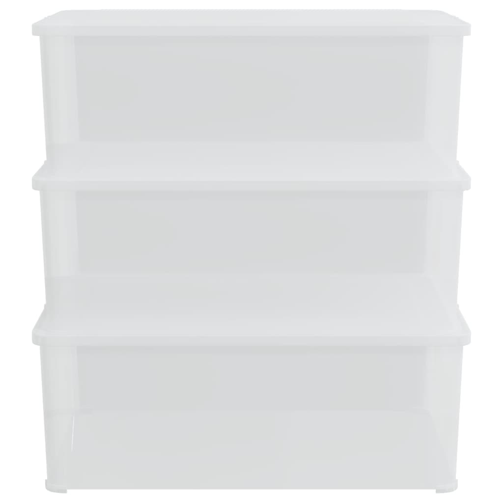 Putekasser plast 3 stk 10 L stablebar vidaXL