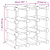 Vinstativ for 12 flasker 36x23x36 cm heltre furu