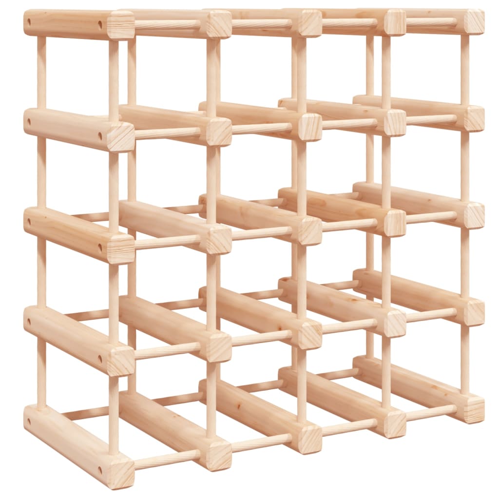 Vinstativ for 20 flasker 46,5x23x46,5 cm heltre furu
