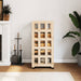Vedstativ med hjul 40x49x110 cm heltre furu