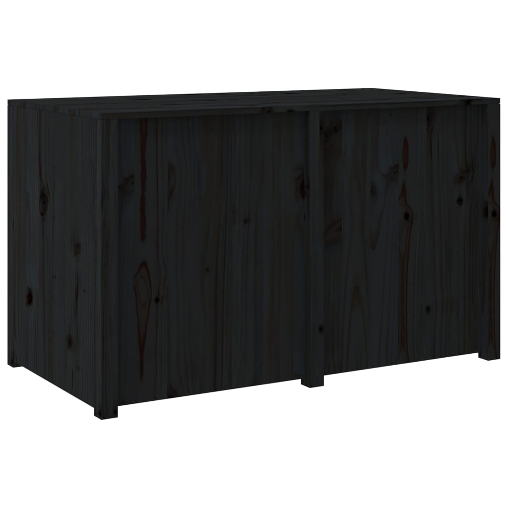 Utekjøkkenskap svart 106x55x64 cm heltre furu