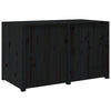 Utekjøkkenskap svart 106x55x64 cm heltre furu