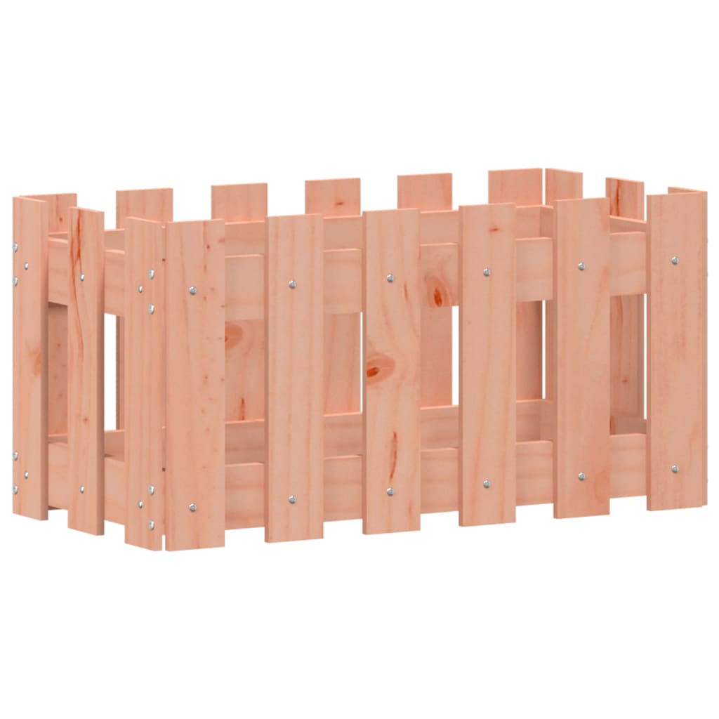 Plantekasse med gjerdedesign 60x30x30 cm heltre douglasgran