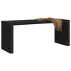 Hagebenk utvidbar svart 212,5x40,5x45 cm heltre furu