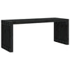 Hagebenk utvidbar svart 212,5x40,5x45 cm heltre furu
