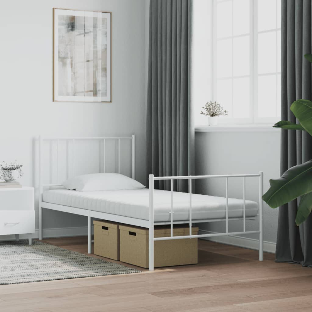 Skummadrass hvit 90x190 cm 7-Zone hardhet 20 ILD