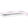 Skummadrass hvit 90x190 cm 7-Zone hardhet 20 ILD
