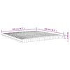 Skummadrass hvit 200x200 cm 7-Zone hardhet 20 ILD