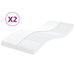 Skummadrasser 2 stk hvit 90x190 cm 7-Zone hardhet 20 ILD