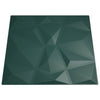 Veggpaneler 24 stk grønn 50x50 cm XPS 6 m² diamant