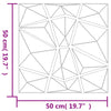 Veggpaneler 24 stk grønn 50x50 cm XPS 6 m² diamant
