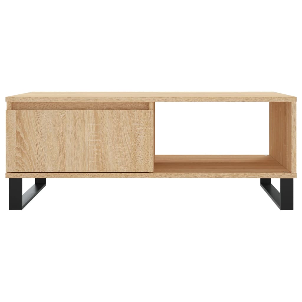 Salongbord sonoma eik 90x60x35 cm konstruert tre