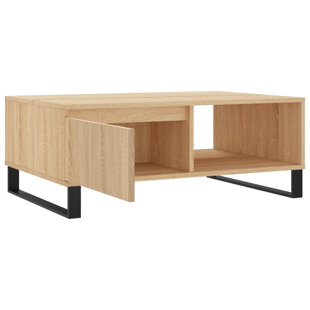 Salongbord sonoma eik 90x60x35 cm konstruert tre