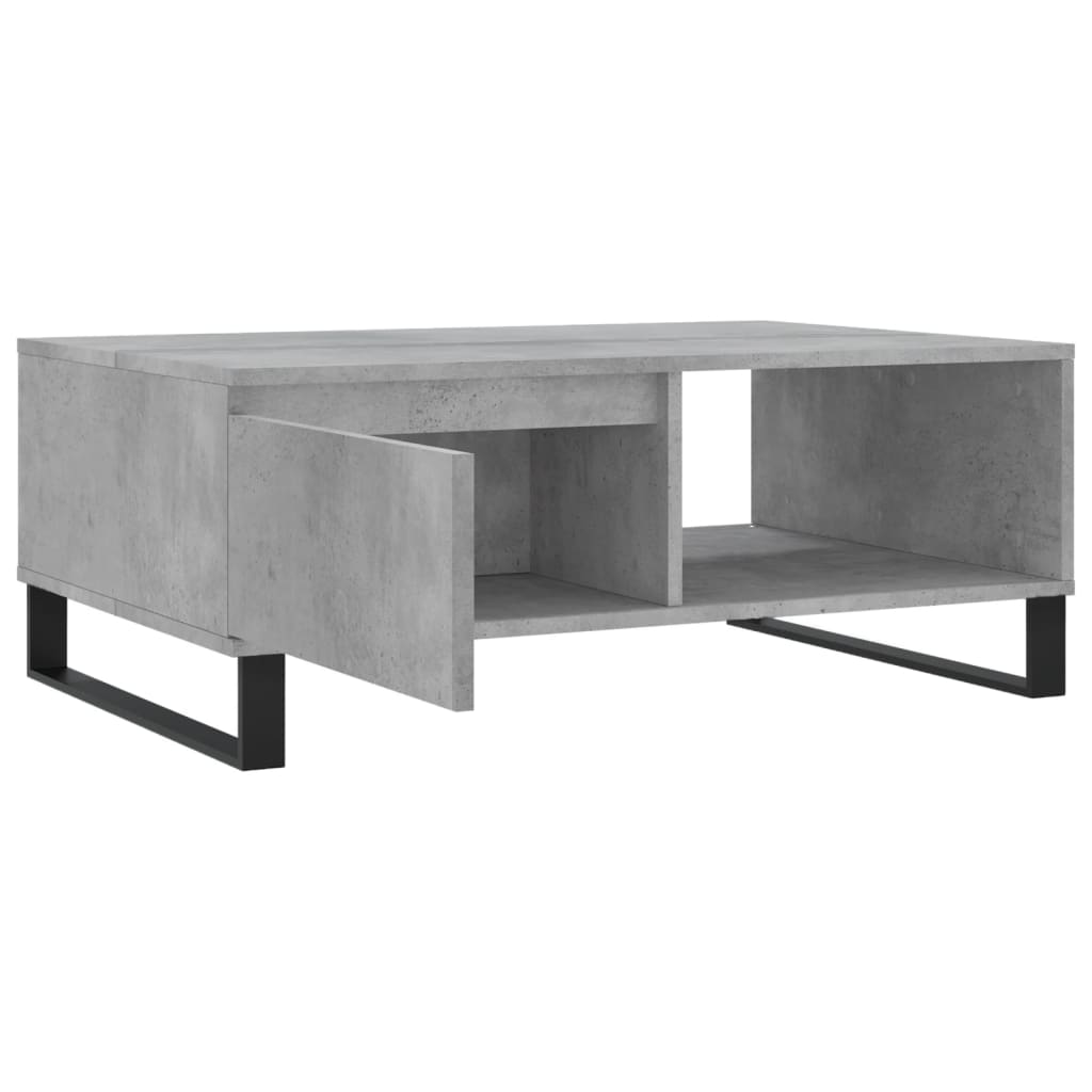 Salongbord betonggrå 90x60x35 cm konstruert tre