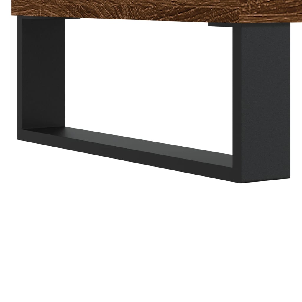 Salongbord brun eik 90x60x35 cm konstruert tre