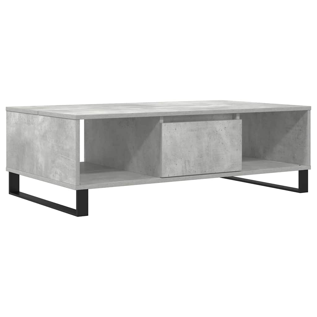 Salongbord betonggrå 104x60x35 cm konstruert tre